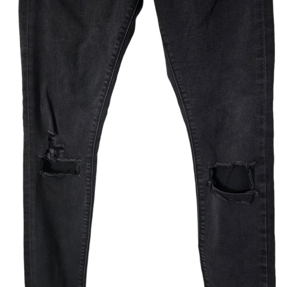 Asos Denim High Waist Distressed Skinny Jeans - Picture 5 of 9